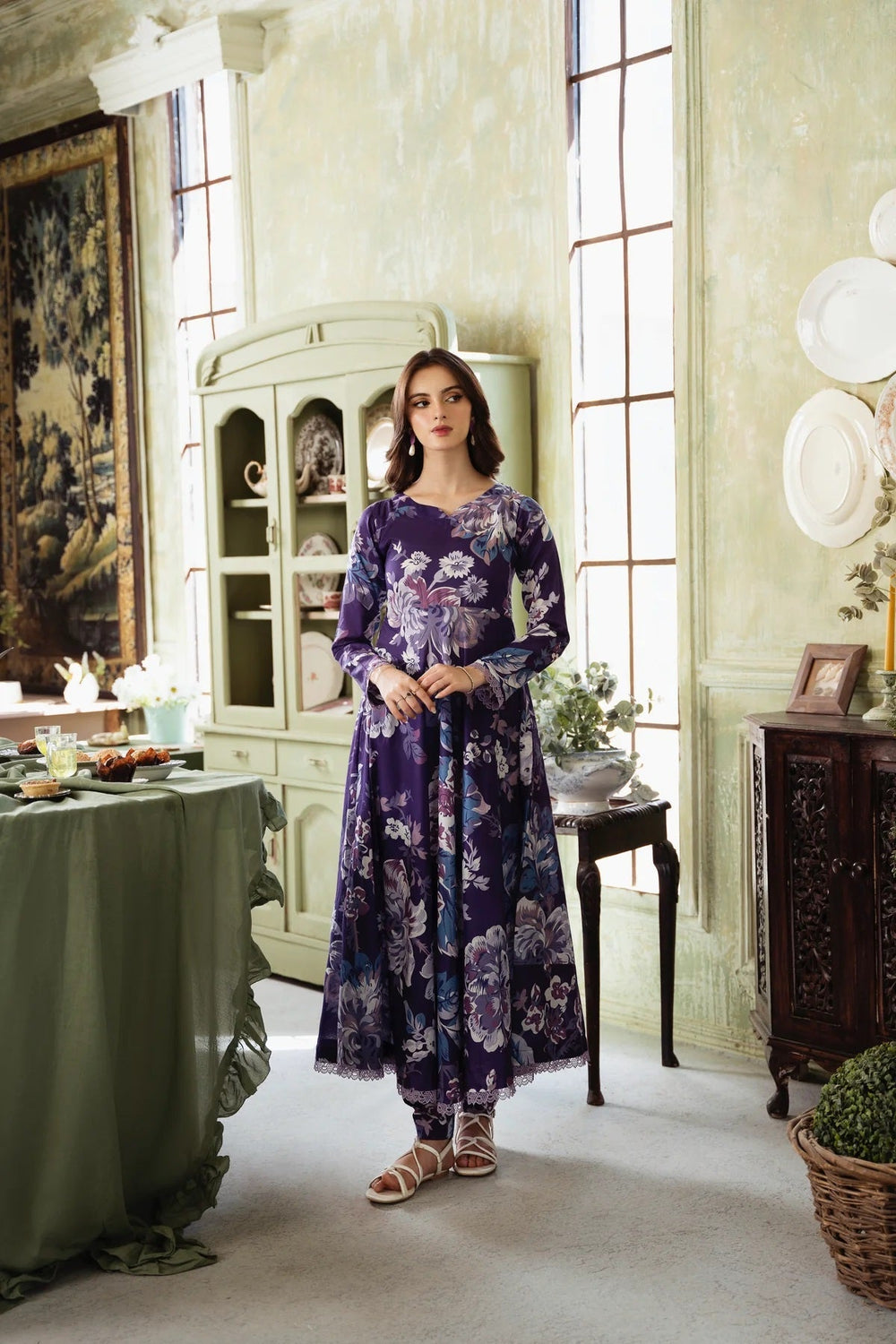 3 Piece BreezeLawn Printed UnStitched Suit with Printed Dupatta & Printed Trouser.