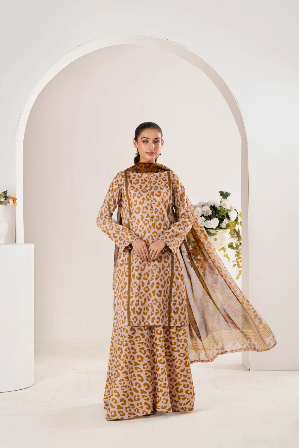 3 Piece BreezeLawn Printed UnStitched Suit with Printed Dupatta & Printed Trouser.