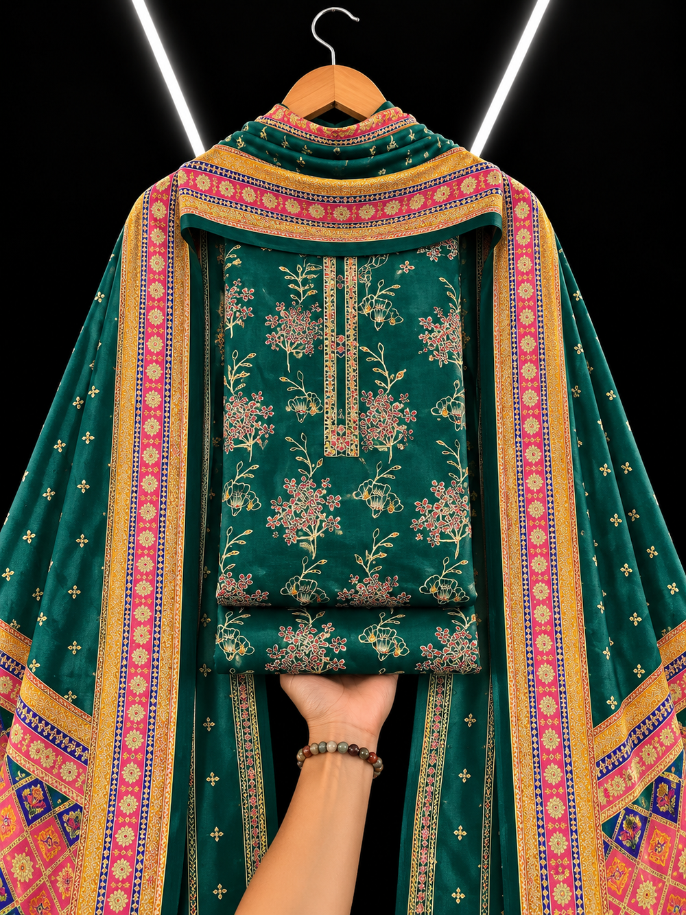 3PC DHANAK SILK - P1508