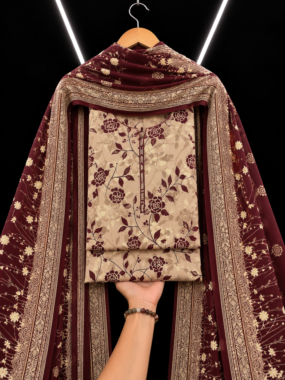 3PC DHANAK SILK - P1515
