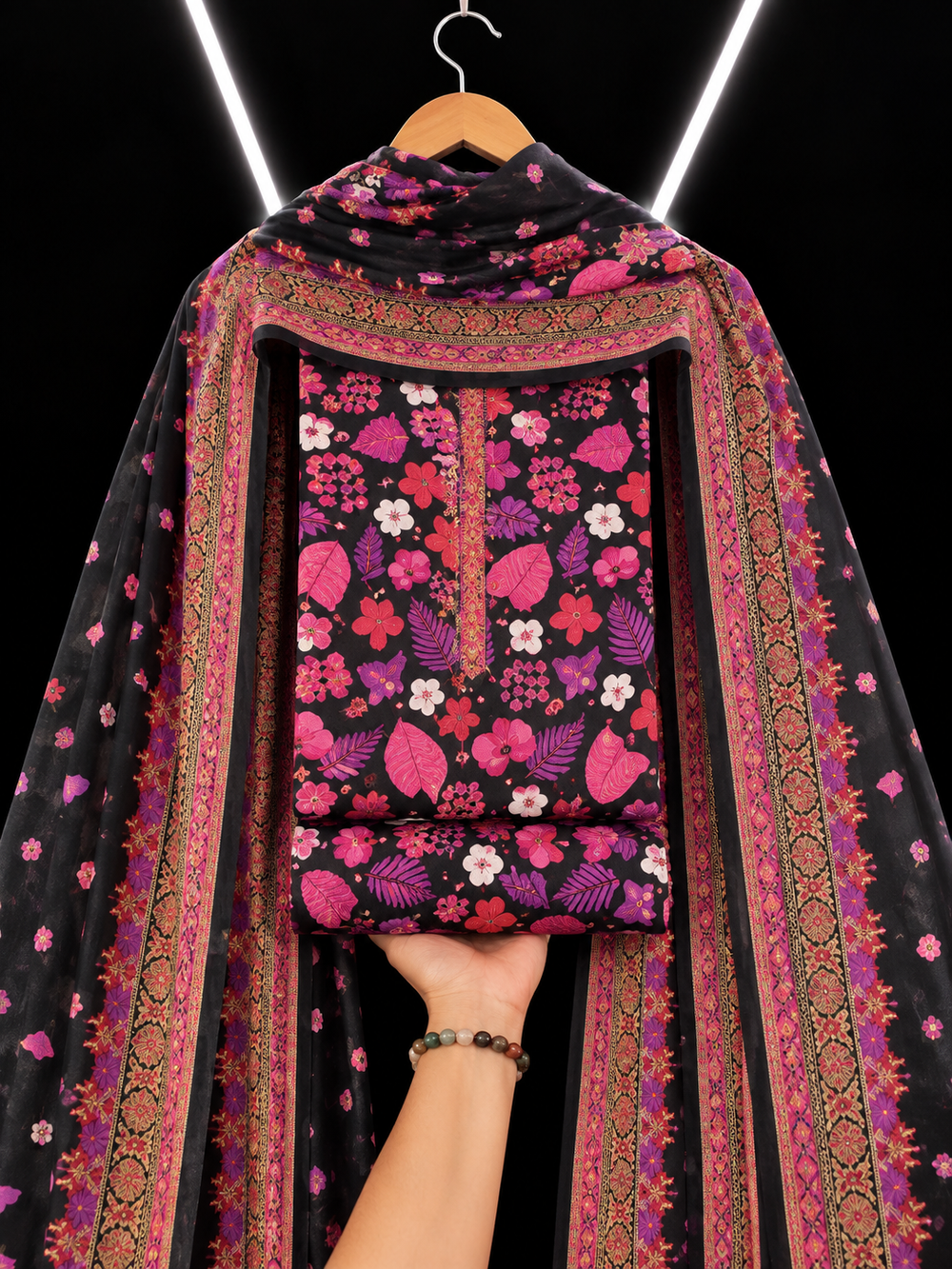 3PC DHANAK SILK - P1603