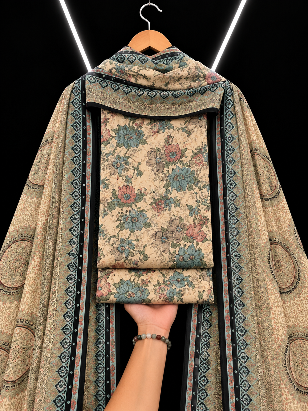 3PC DHANAK SILK - P1604