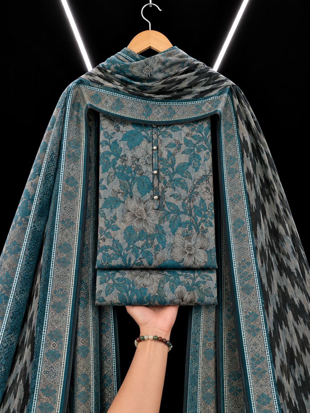 3PC DHANAK SILK - P1605