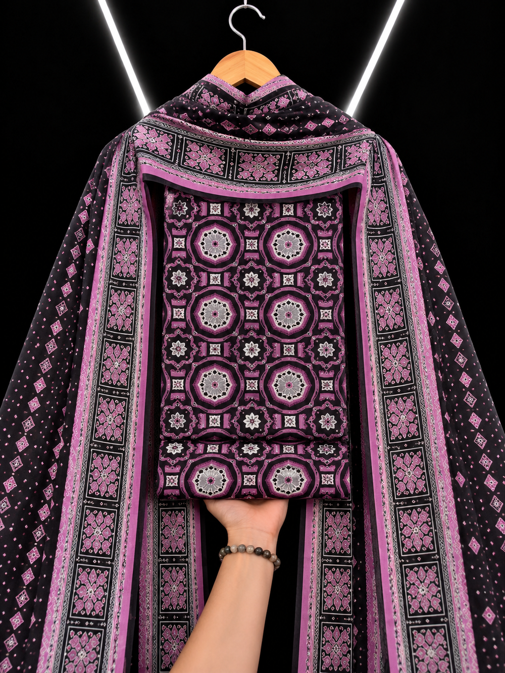 3PC DHANAK SILK - P1606