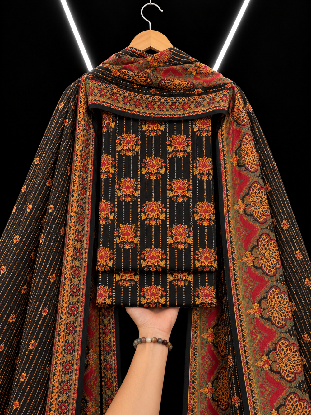 3PC DHANAK SILK - P1607
