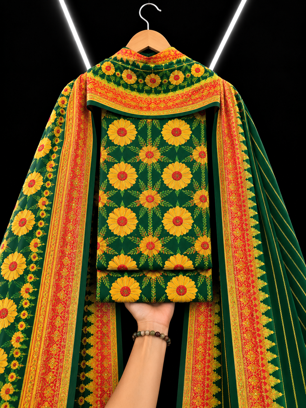 3PC DHANAK SILK - P1612