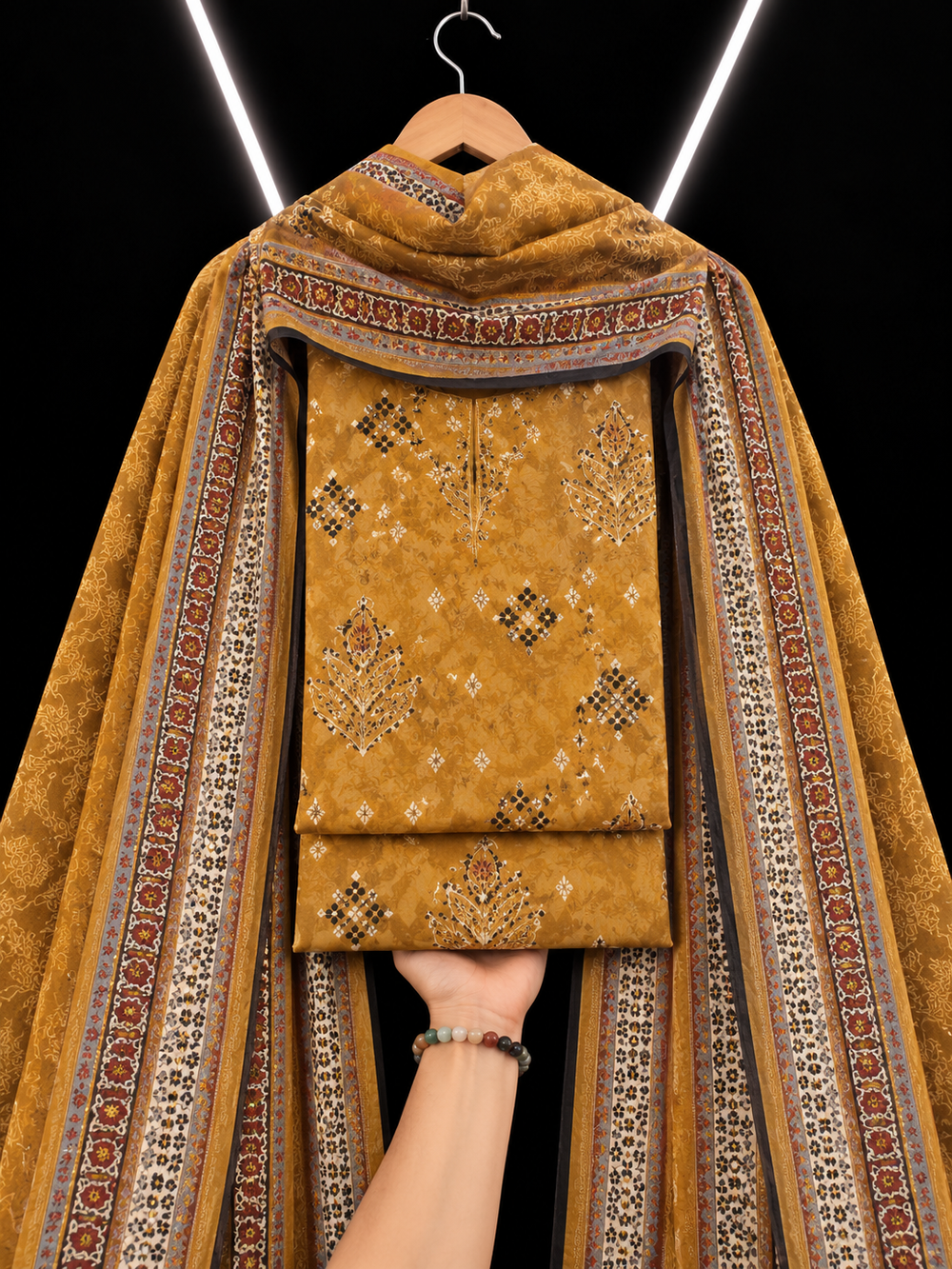 3PC DHANAK SILK - P1614
