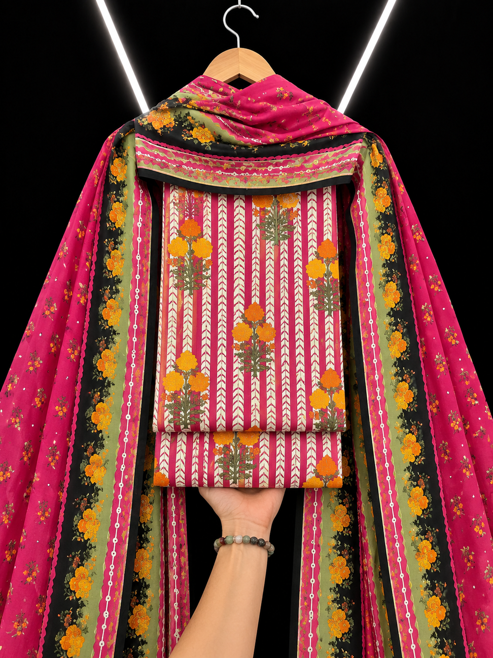 3PC DHANAK SILK - P1615