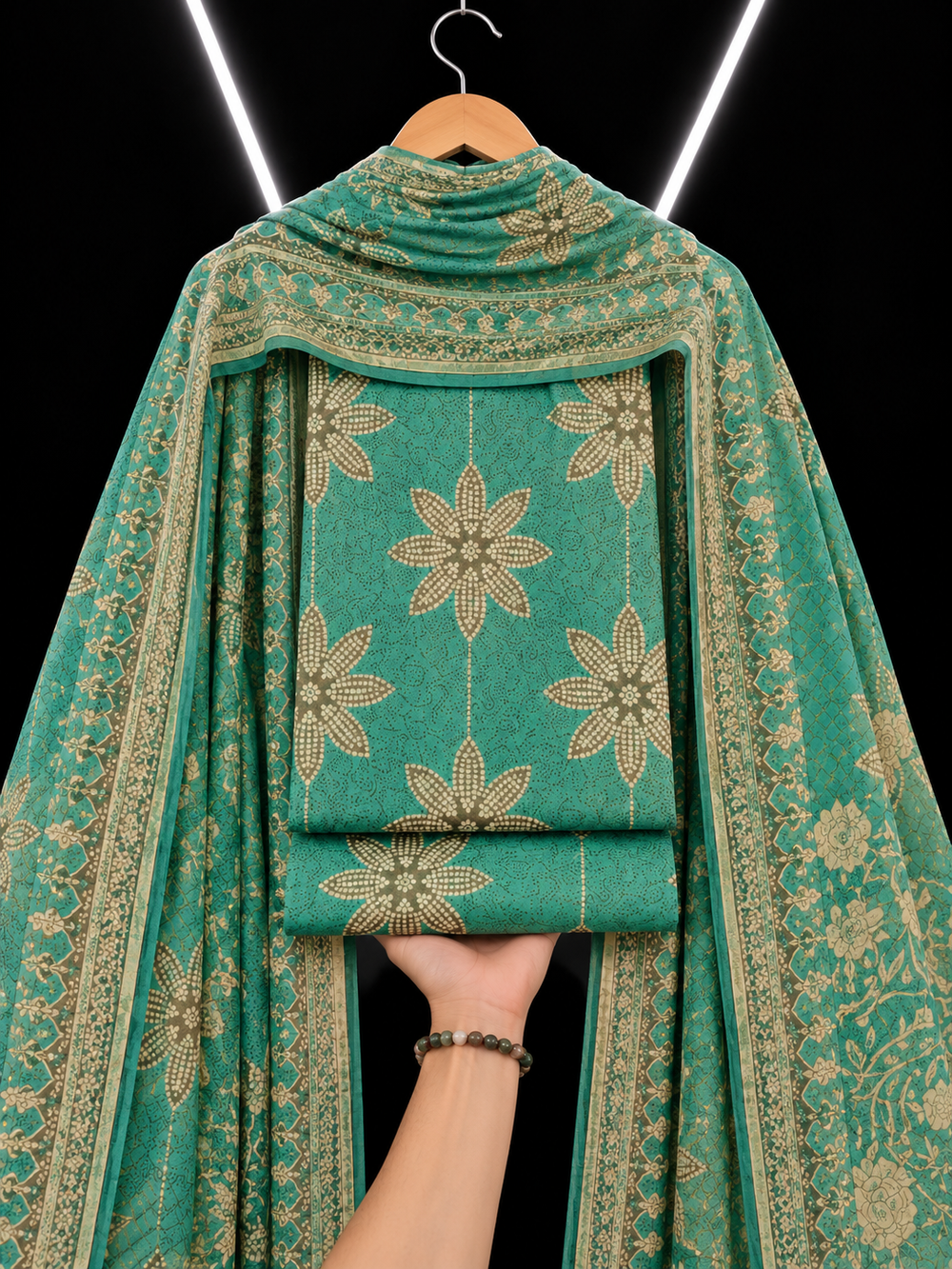 3PC DHANAK SILK - P1701