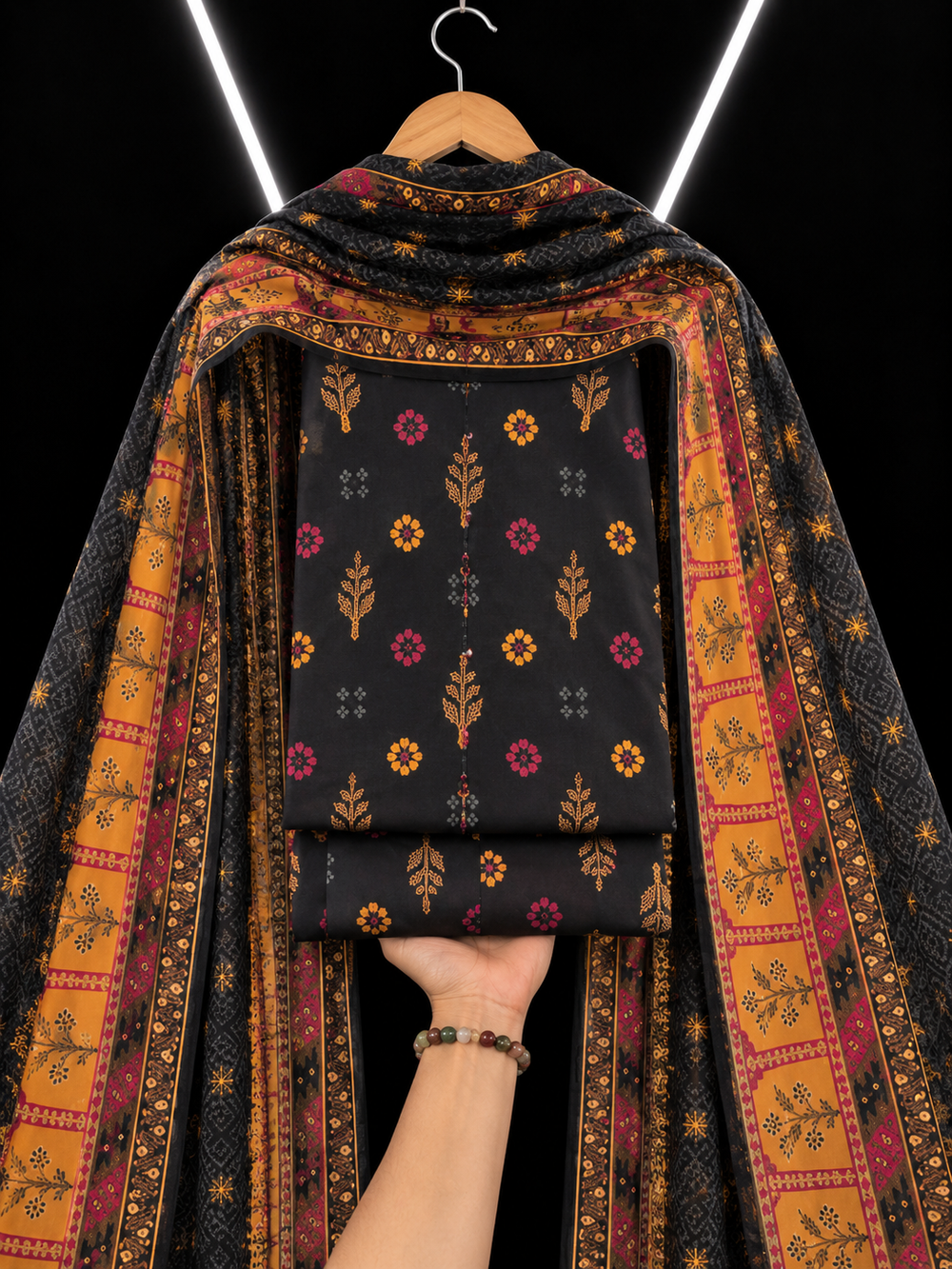 3PC DHANAK SILK - P1707