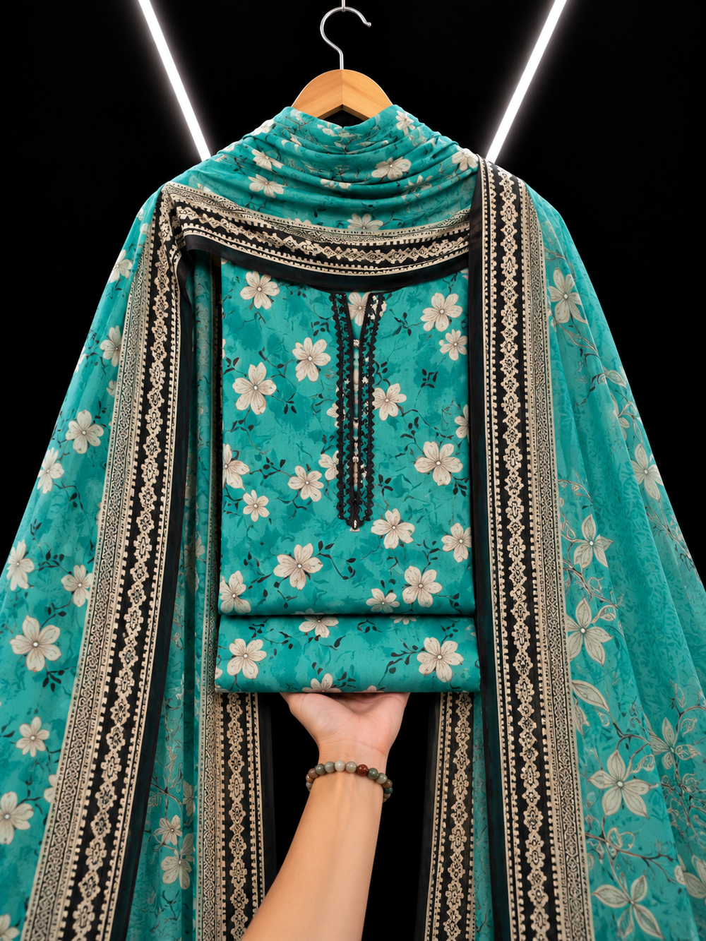 3PC DHANAK SILK - P1709