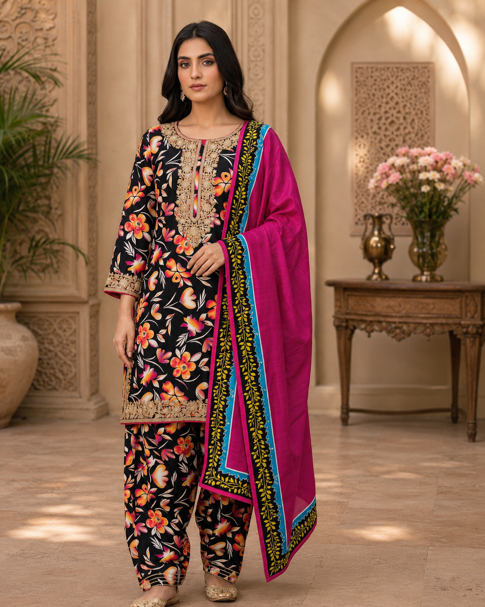 SWISS PRINTED 3PCs LAWN SUIT