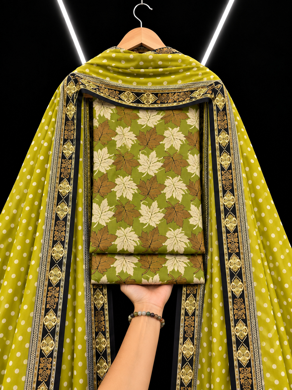 3PC DHANAK SILK - P1810