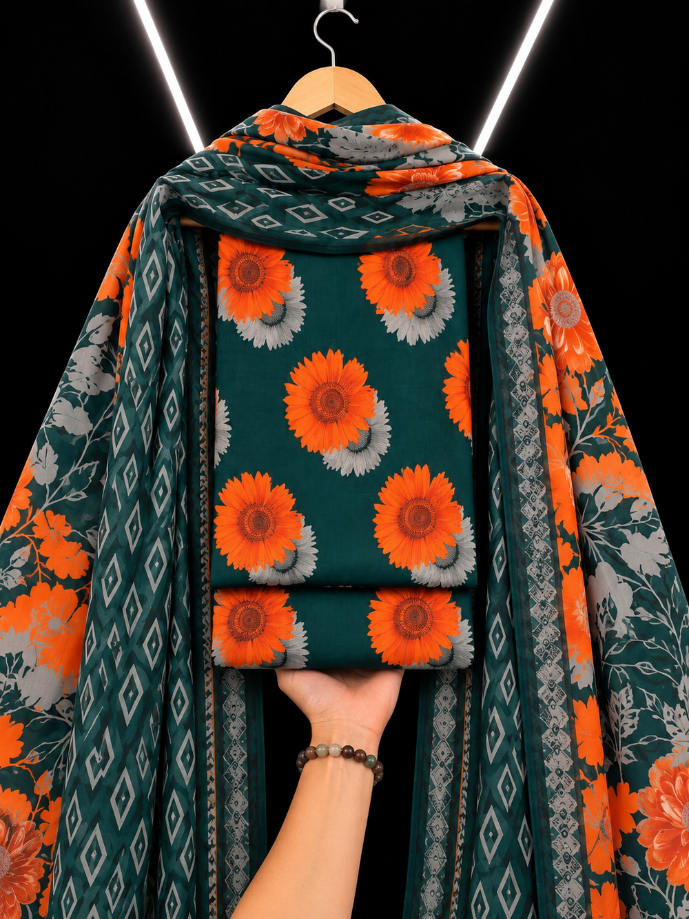 3PC DHANAK SILK - P1811