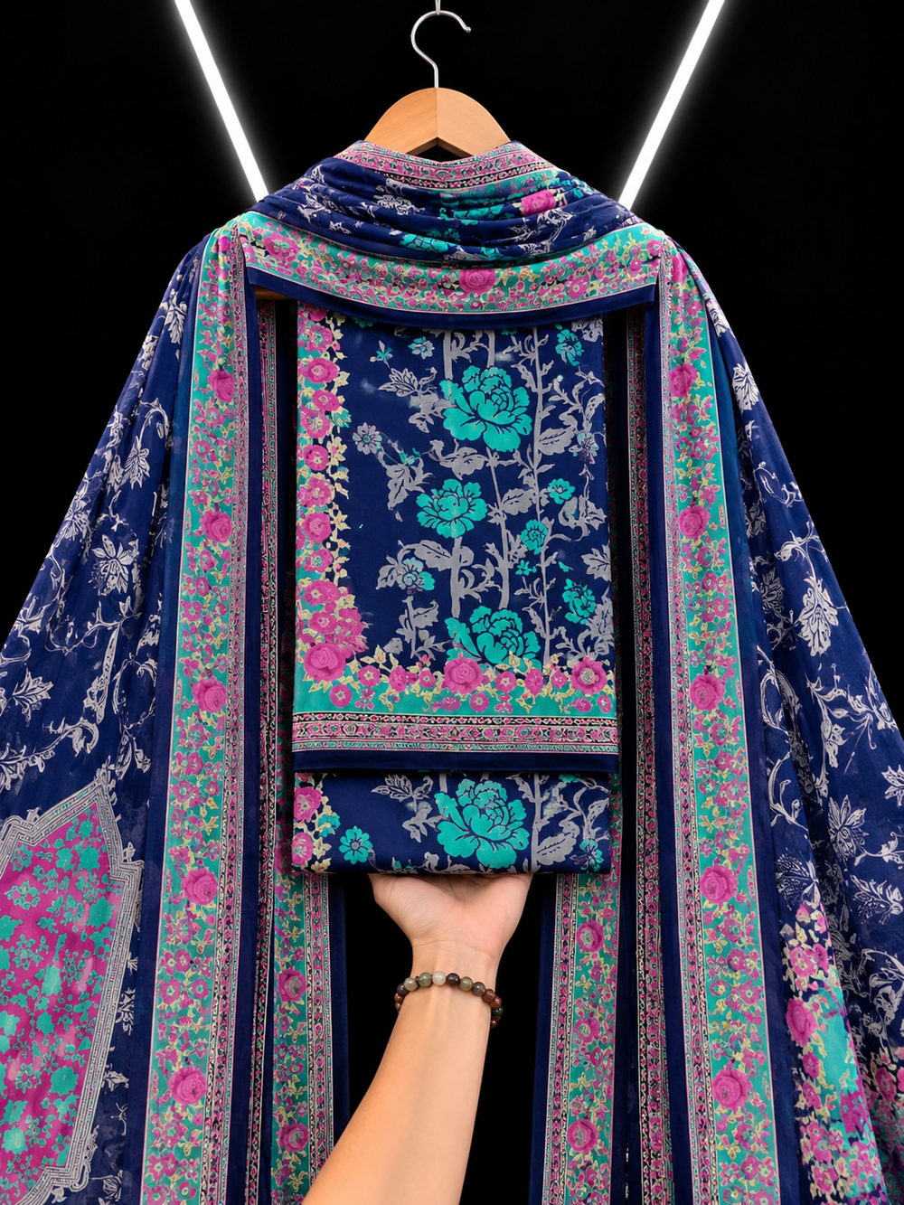 3PC DHANAK SILK - P1813