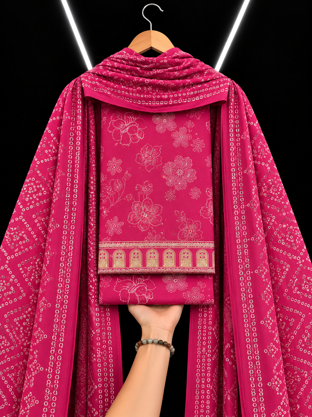 3PC DHANAK SILK - P1814