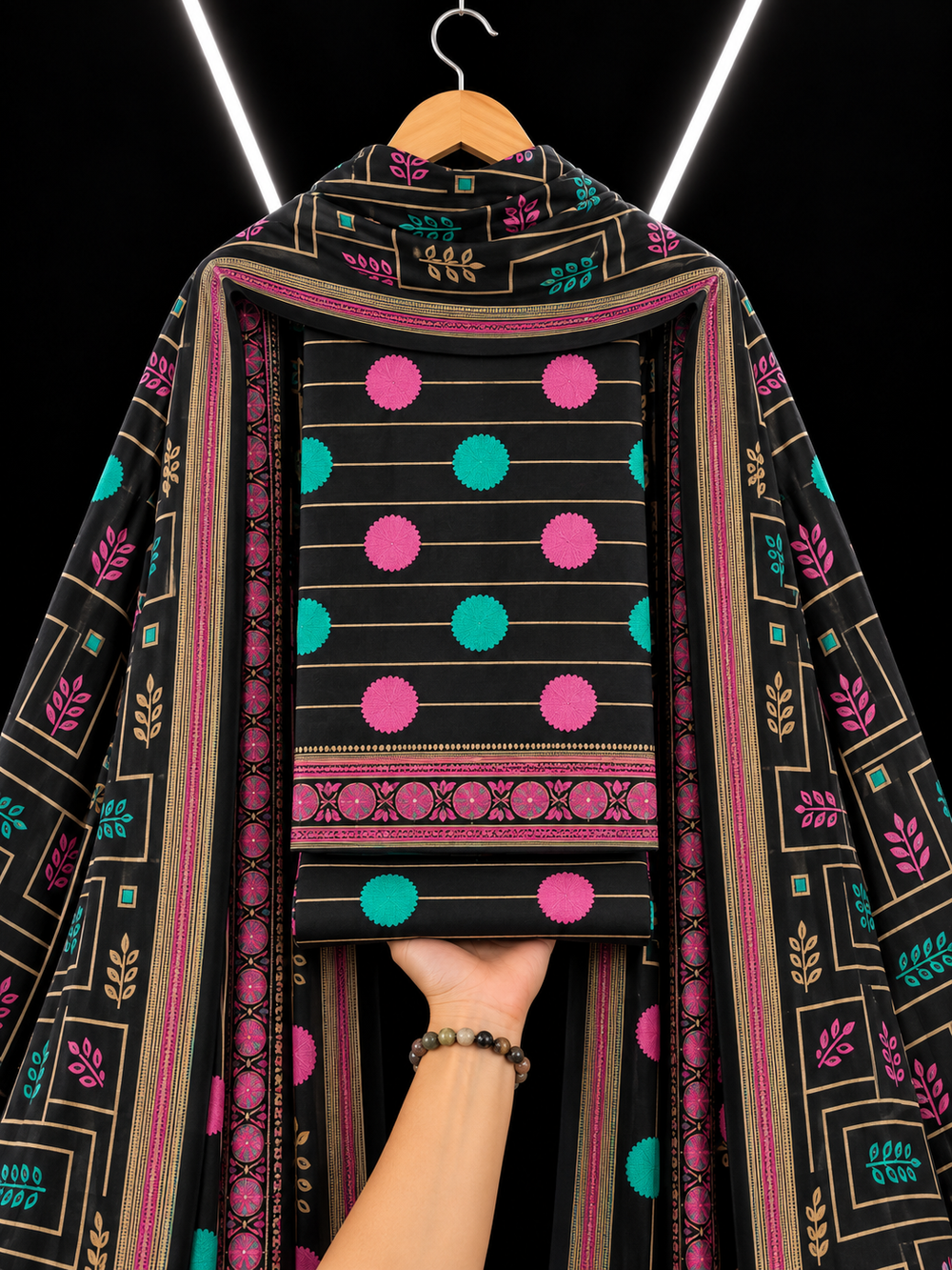 3PC DHANAK SILK - P1904