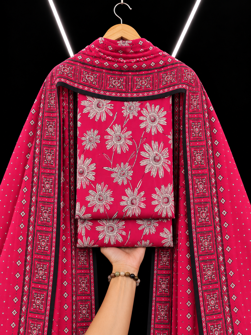 3PC DHANAK SILK - P1907
