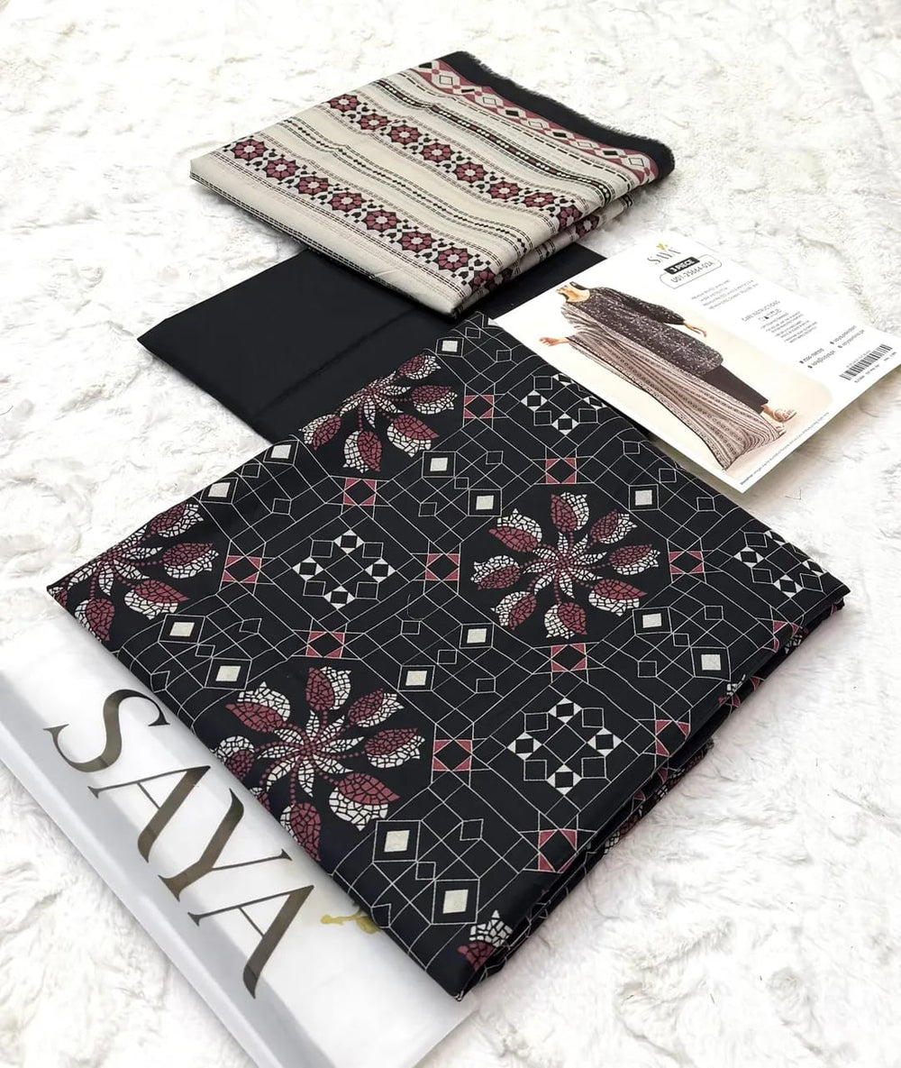 SAYA LAWN 3PC COLLECTION  Vol: 19