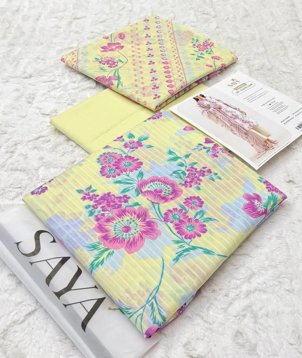 SAYA LAWN 3PC COLLECTION  Vol: 21