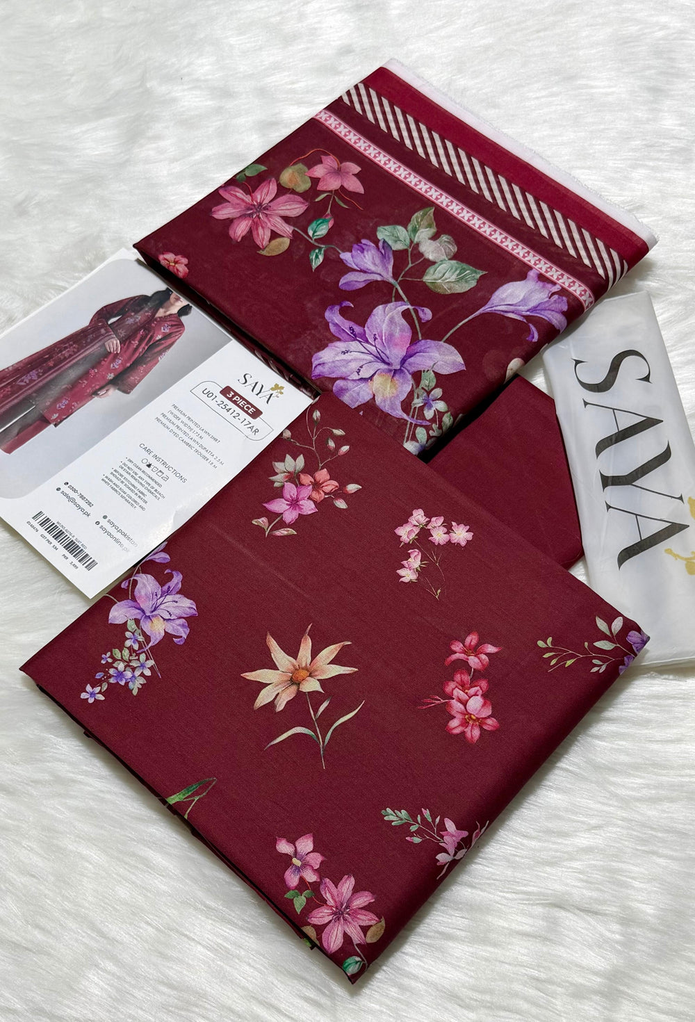 SAYA LAWN 3PC COLLECTION  Vol: 02