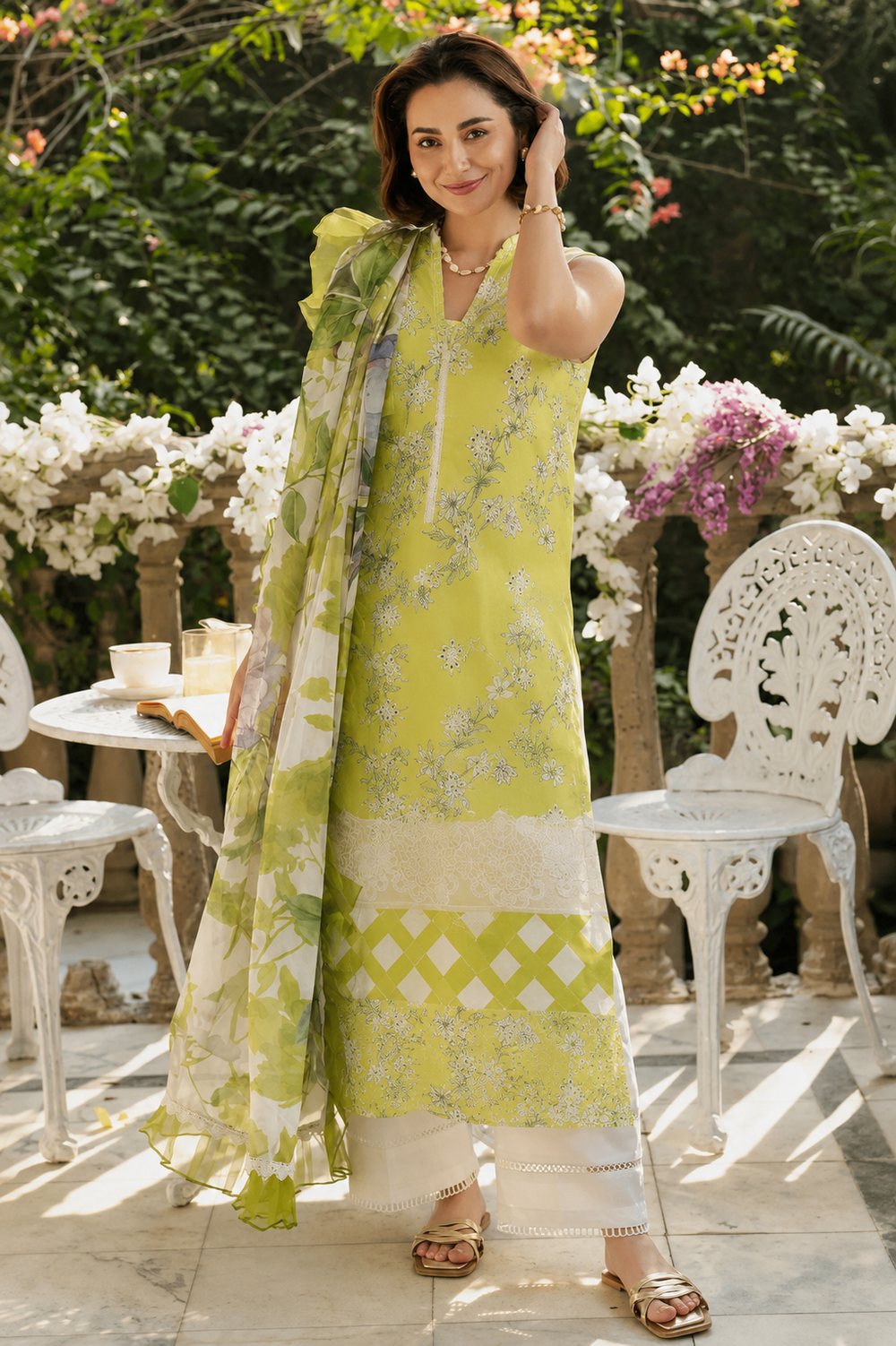 Lawn 3PC Unstitched Suit - BL