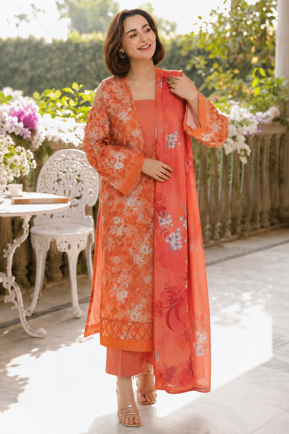 Lawn 3PC Unstitched Suit - BL