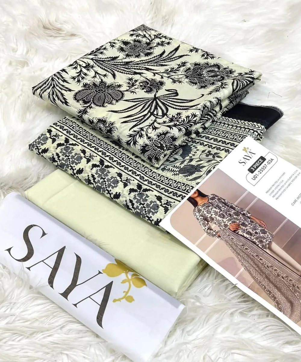 SAYA LAWN 3PC COLLECTION  Vol: 43