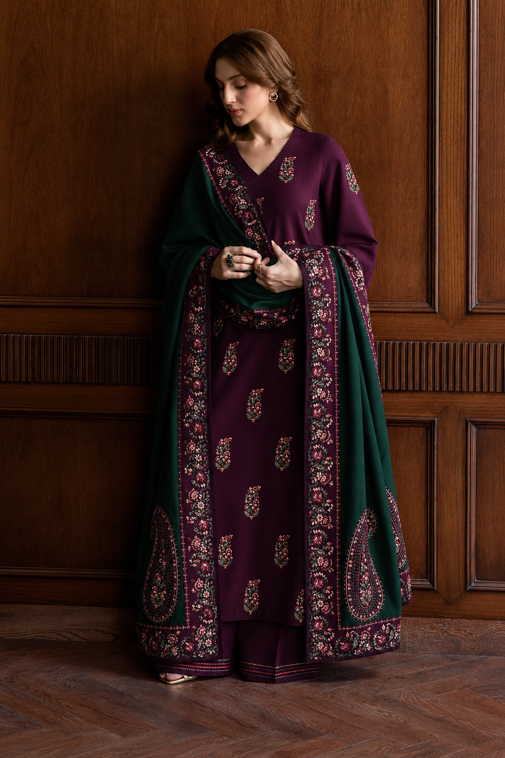 Lawn 3PC Unstitched Suit - BL