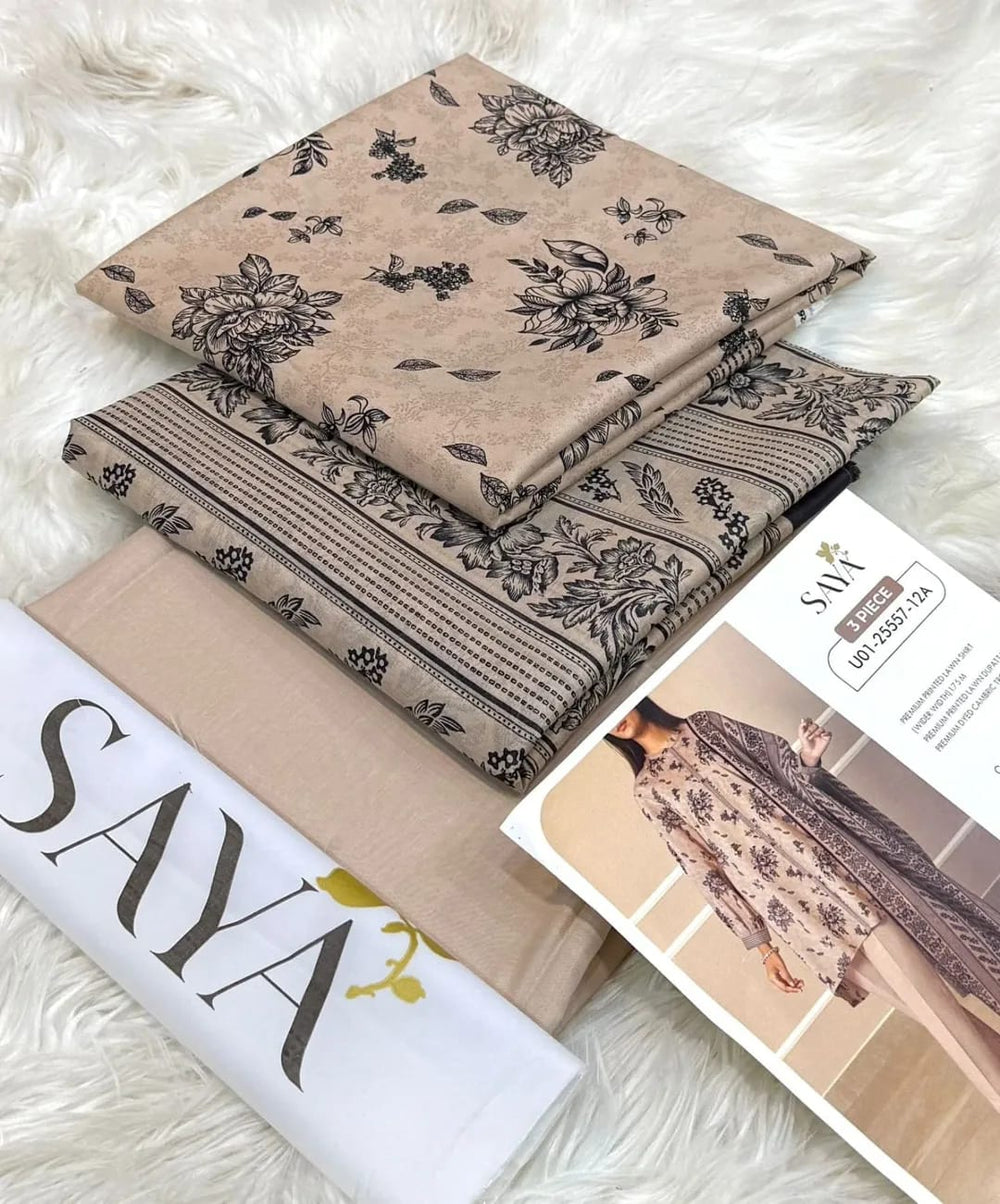 SAYA LAWN 3PC COLLECTION  Vol: 47