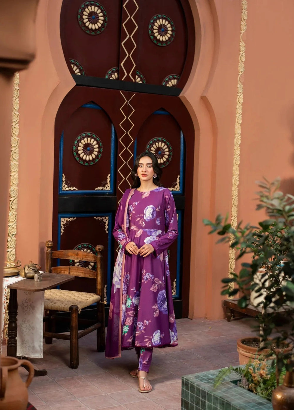 3 Piece BreezeLawn Printed UnStitched Suit with Printed Dupatta & Printed Trouser.