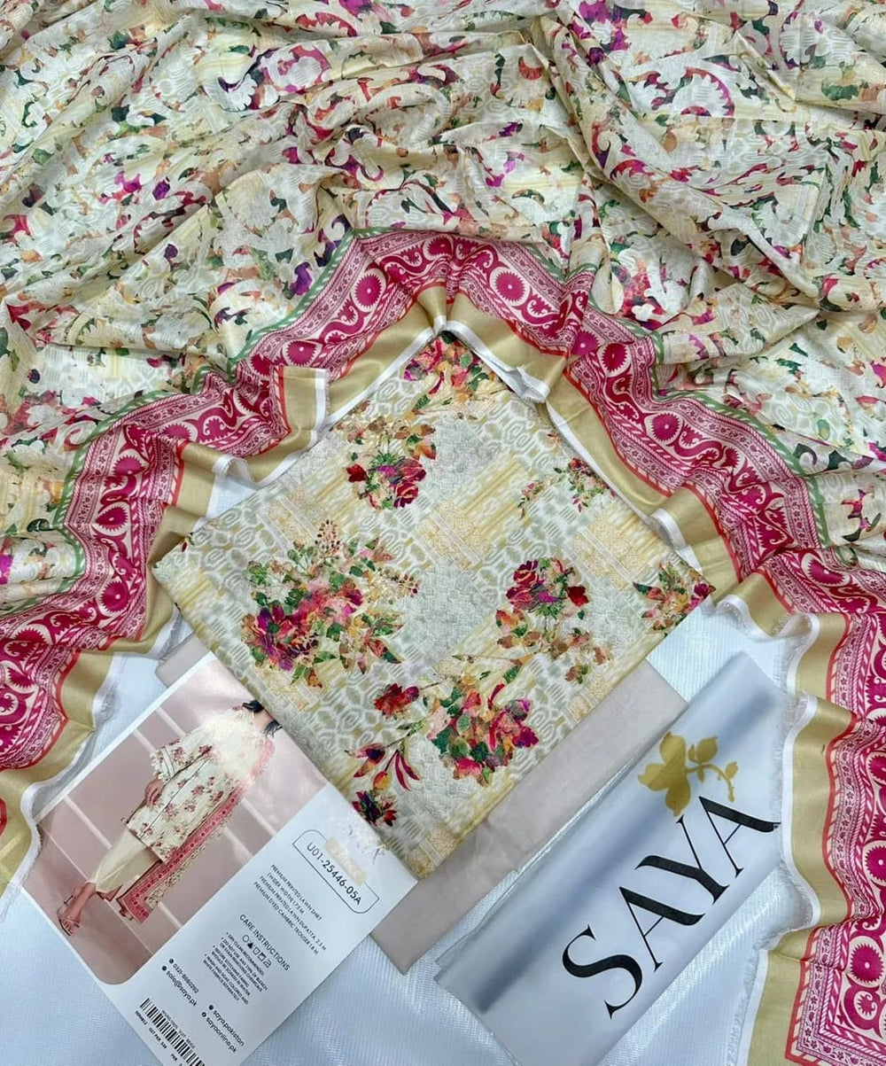 SAYA LAWN 3PC COLLECTION  Vol: 51