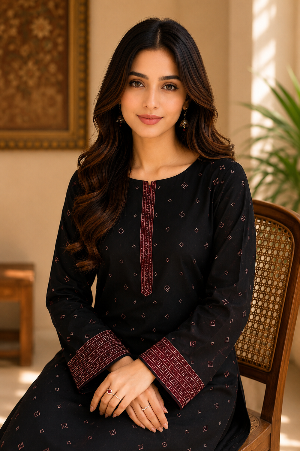 3PCs PRINTED LAWN UNSTITCHED SUIT