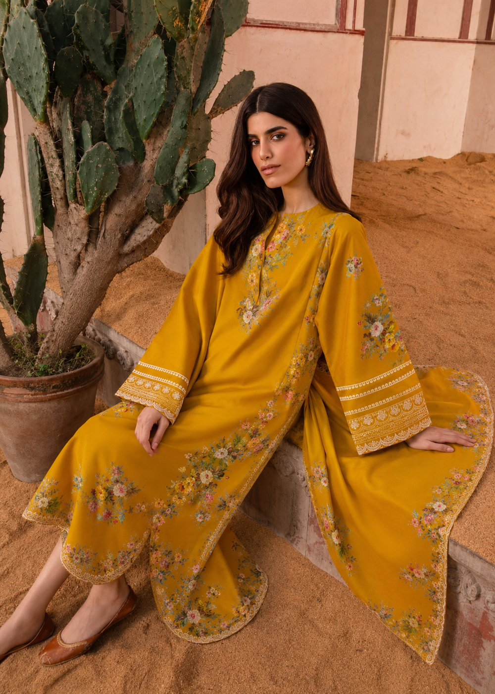Lawn 3PC Unstitched Suit - BL