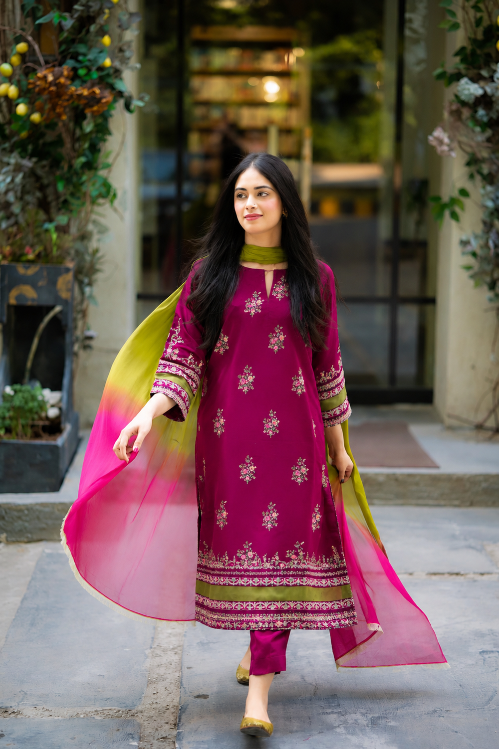 Lawn 3PC Unstitched Suit - BL