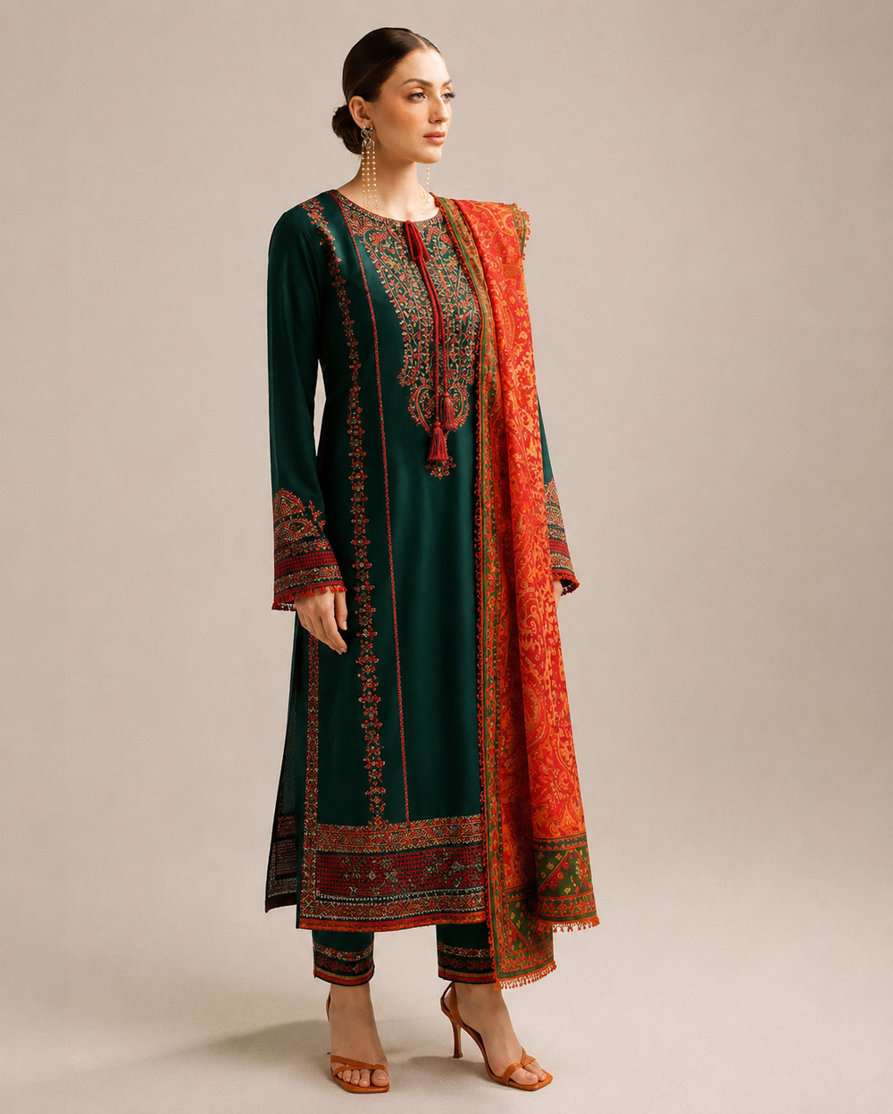 Lawn 3PC Unstitched Suit - BL
