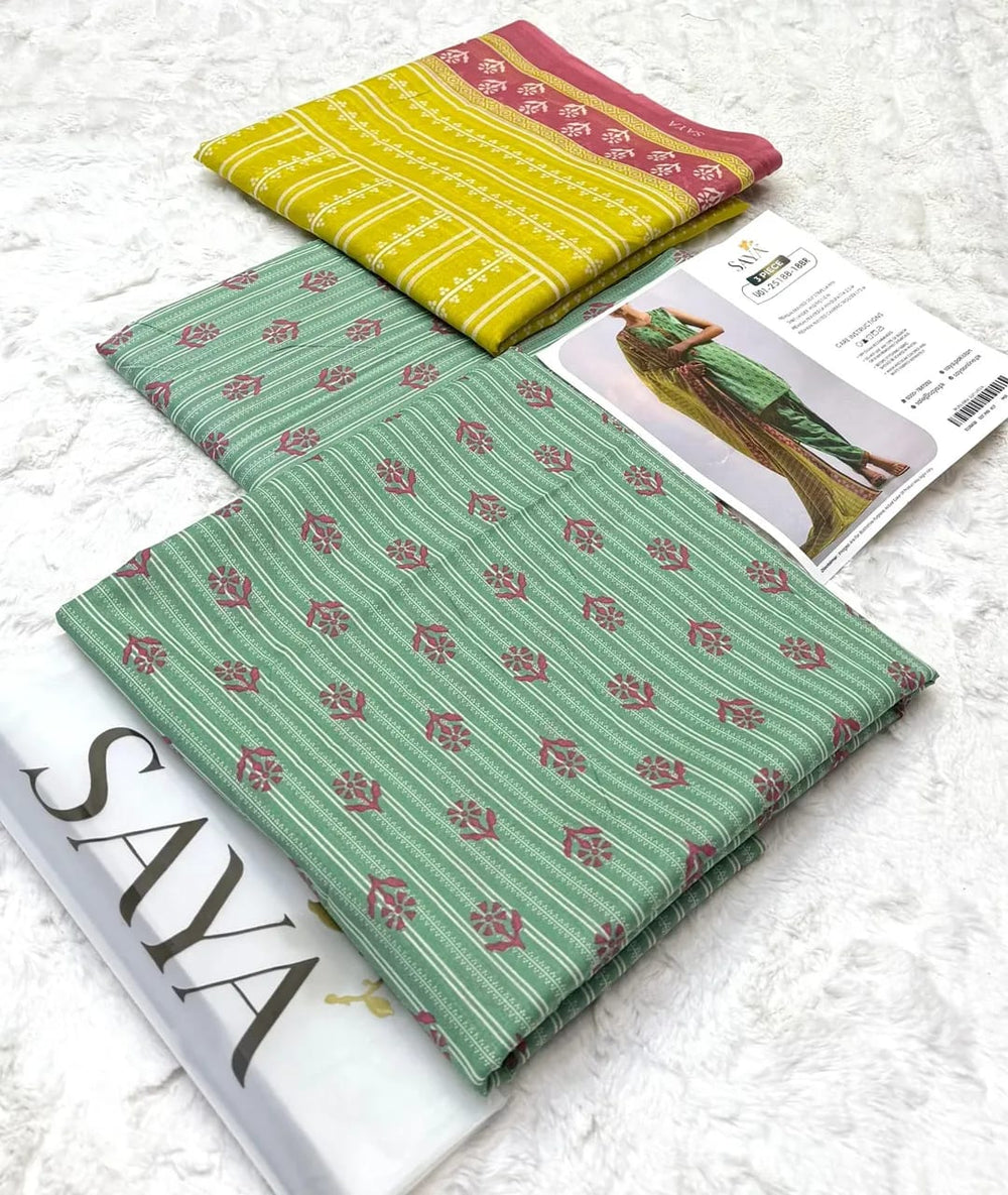SAYA LAWN 3PC COLLECTION  Vol: 08