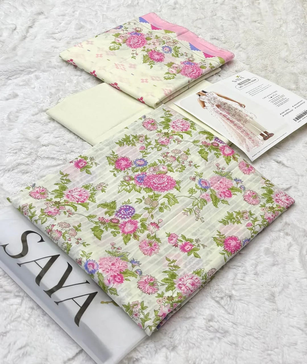 SAYA LAWN 3PC COLLECTION  Vol: 09