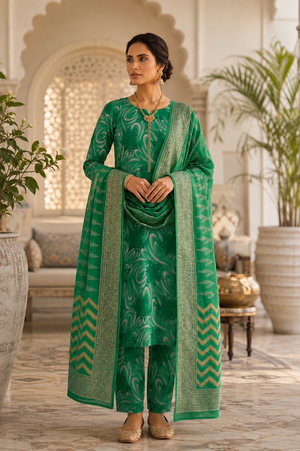 SWISS PRINTED 3PCs LAWN SUIT