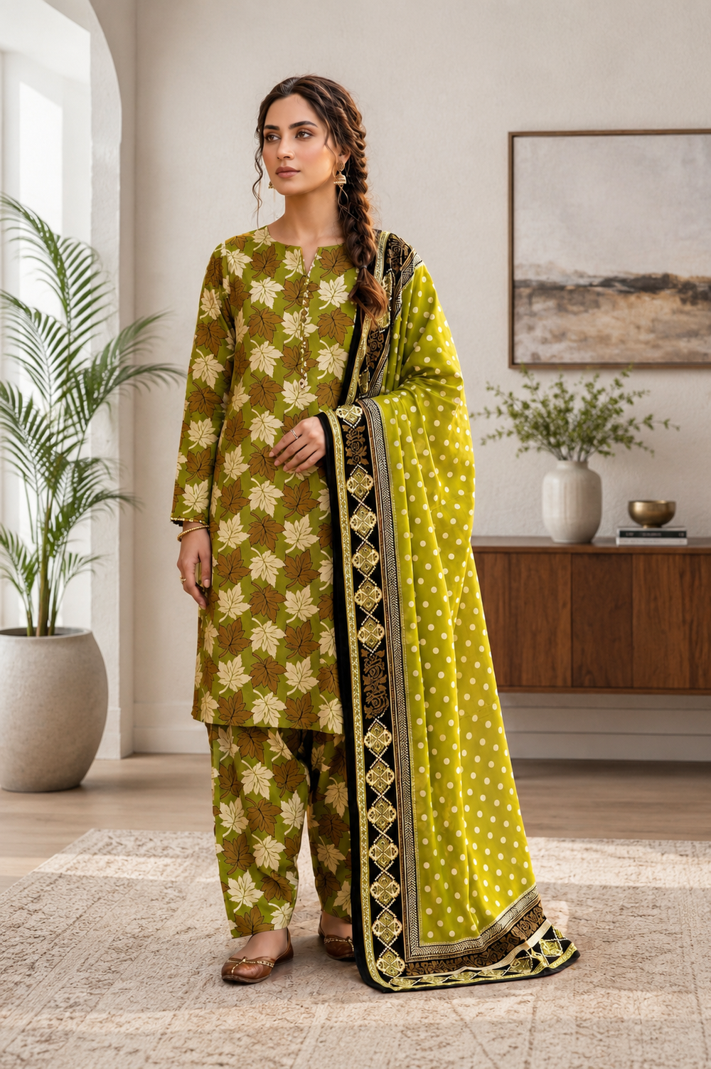 SWISS PRINTED 3PCs LAWN SUIT