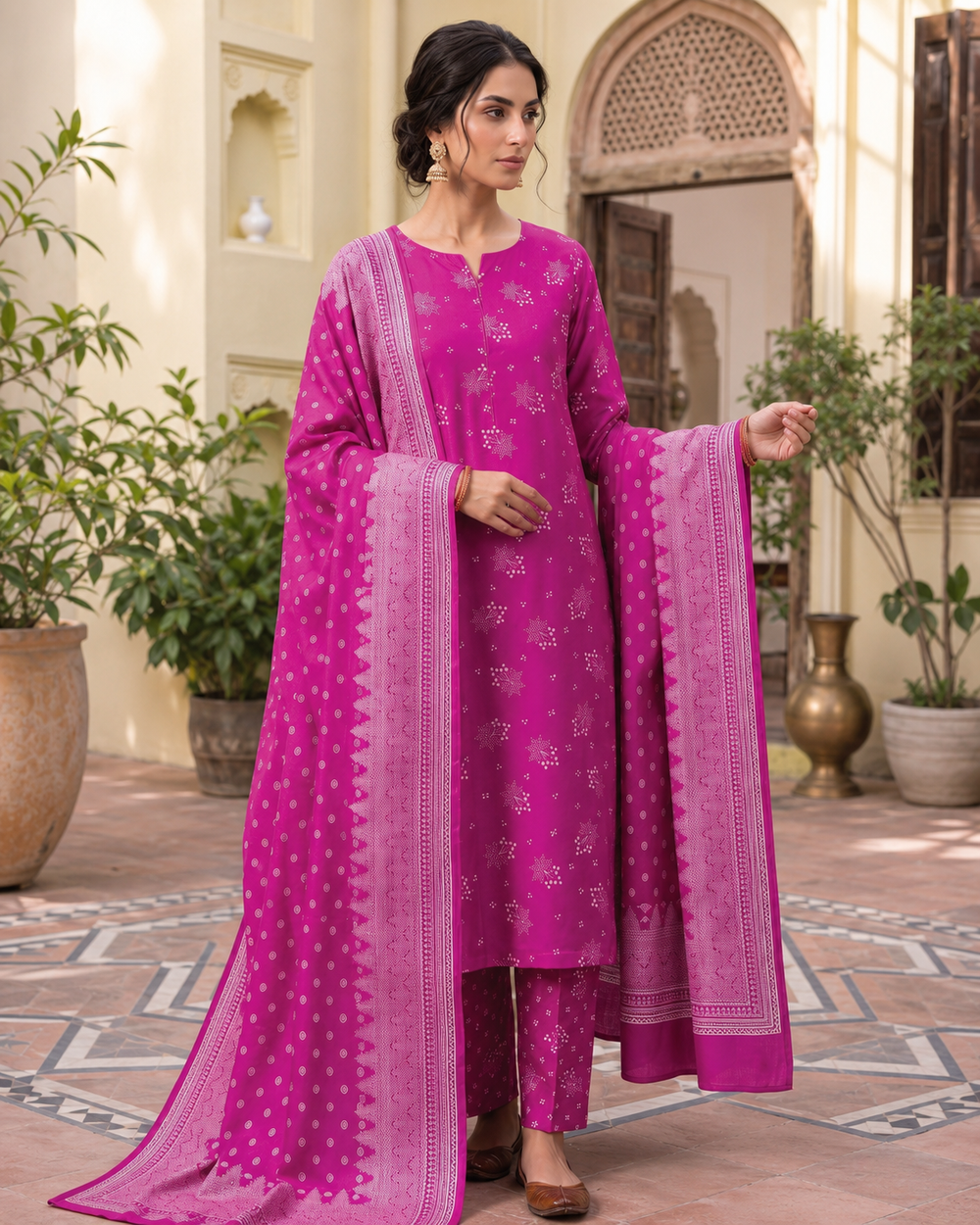 SWISS PRINTED 3PCs LAWN SUIT