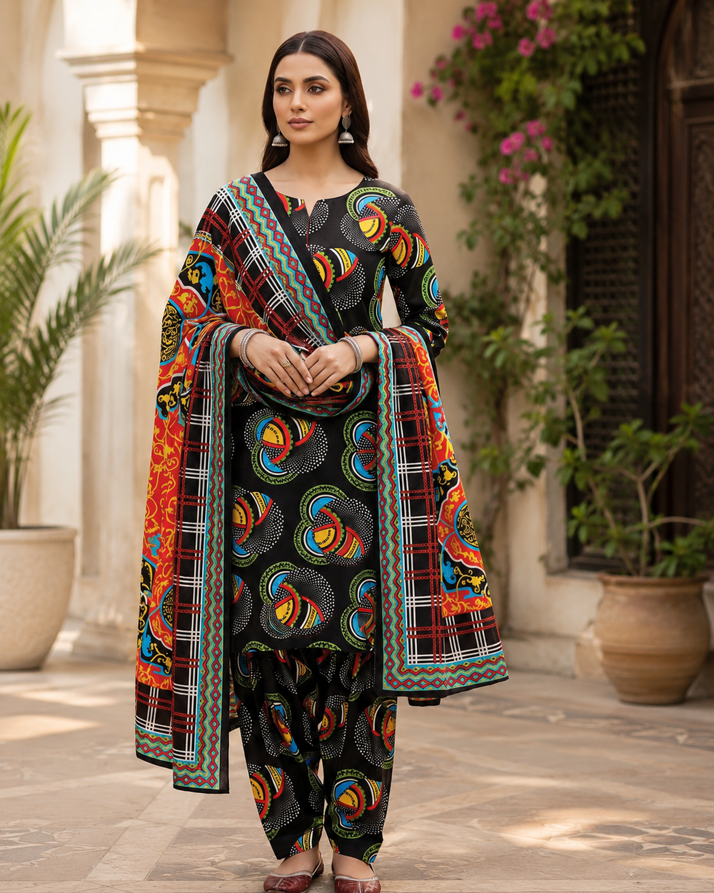 SWISS PRINTED 3PCs LAWN SUIT